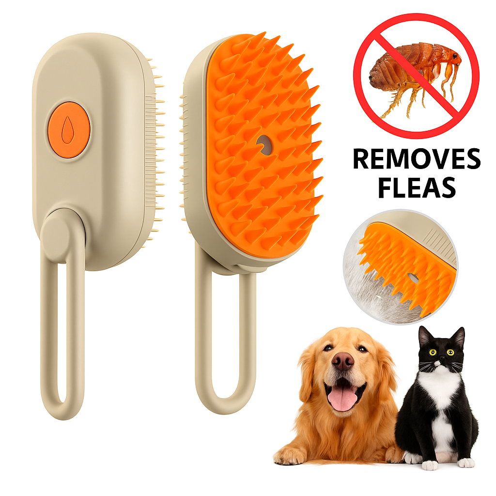 Steam Pet Grooming Brush: Steam Clean. Pest Free. Stress Free. A Summer Must-Have