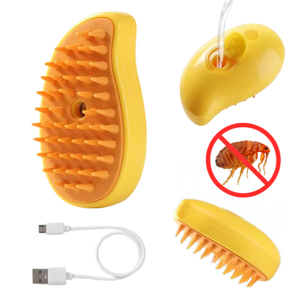 Steam Pet Grooming Brush: Steam Clean. Pest Free. Stress Free.   A Summer Must-Have