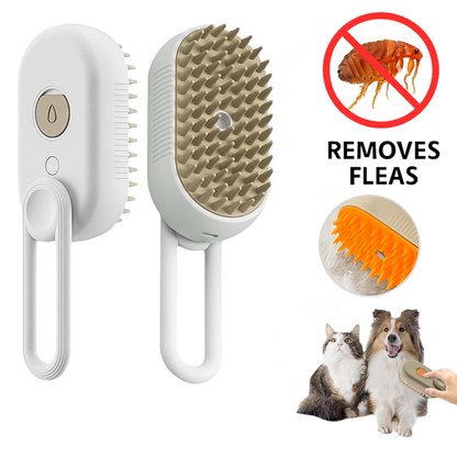 Steam Pet Grooming Brush: Steam Clean. Pest Free. Stress Free.   A Summer Must-Have