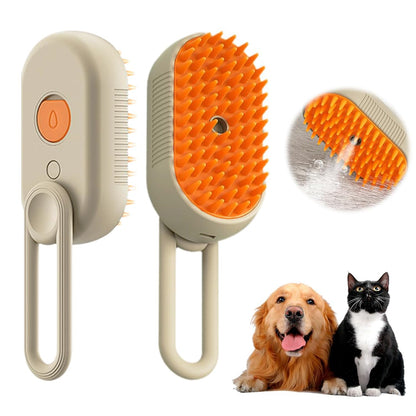 Steam Pet Grooming Brush: Steam Clean. Pest Free. Stress Free.   A Summer Must-Have