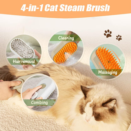 Steam Pet Grooming Brush: Steam Clean. Pest Free. Stress Free.   A Summer Must-Have