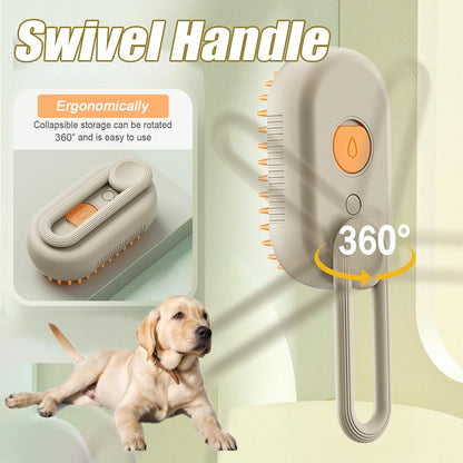 Steam Pet Grooming Brush: Steam Clean. Pest Free. Stress Free.   A Summer Must-Have