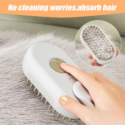 Steam Pet Grooming Brush: Steam Clean. Pest Free. Stress Free.   A Summer Must-Have