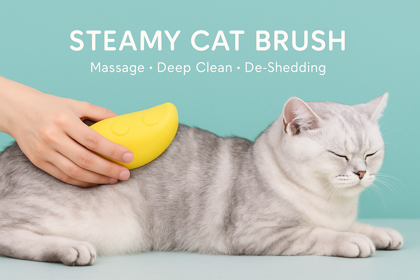 Steam Pet Grooming Brush: Steam Clean. Pest Free. Stress Free