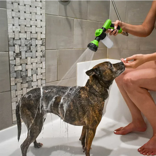 Adjustable Pet Wash Sprayer – Foam & Rinse Hose Attachment for Dogs