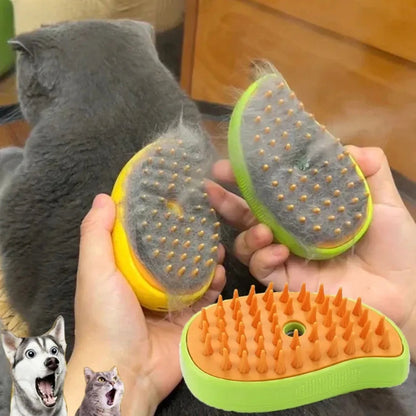 Steam Pet Grooming Brush: Steam Clean. Pest Free. Stress Free.   A Summer Must-Have