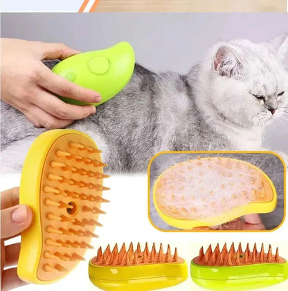 Steam Pet Grooming Brush: Steam Clean. Pest Free. Stress Free.   A Summer Must-Have