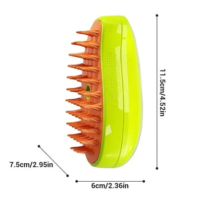 Steam Pet Grooming Brush: Steam Clean. Pest Free. Stress Free.   A Summer Must-Have