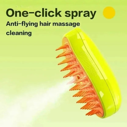 Steam Pet Grooming Brush: Steam Clean. Pest Free. Stress Free.   A Summer Must-Have
